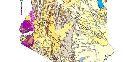 Kaart van de geologische kaart van Kenia