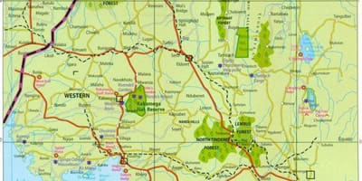 Western province van Kenia kaart