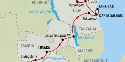 Kaart van kaart express Kenia
