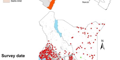 Kenia school van het onderzoek en de mapping