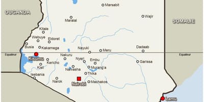 Kaart van kitale Kenia